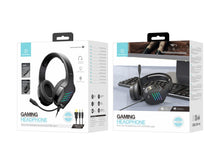 Fekete Techancy TH5230 gamer headset mikrofonnal