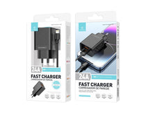 Fekete Techancy dupla USB-A töltő kábelkészlettel