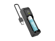 Fekete Techancy MM5421 USB-s akkumulátortöltő