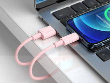 Rózsaszín Techancy USB-A–Lightning kábel