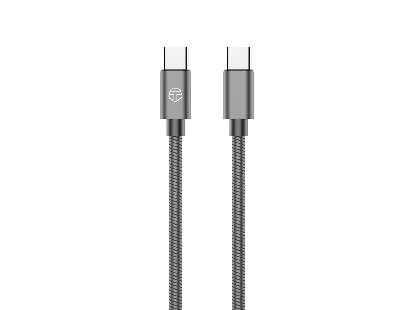 Szürke Techancy USB-C–Lightning kábel 1 m