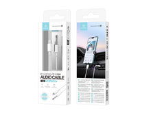 Fehér Techancy KQ2601 audio kábel iP11-14 és 3,5 mm-es csatlakozóval