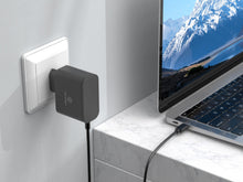 Fekete Techancy TL7347 65 W-os GaN USB-C gyorstöltő