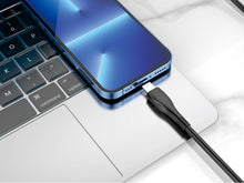 Fekete Techancy USB-A–Lightning kábel