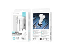 Techancy TC6401 Carregador de Carro Duplo USB 2.4A com Cabo Lightning Branco-3