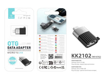 Techancy KK2102 fekete micro USB–USB-A OTG adapter