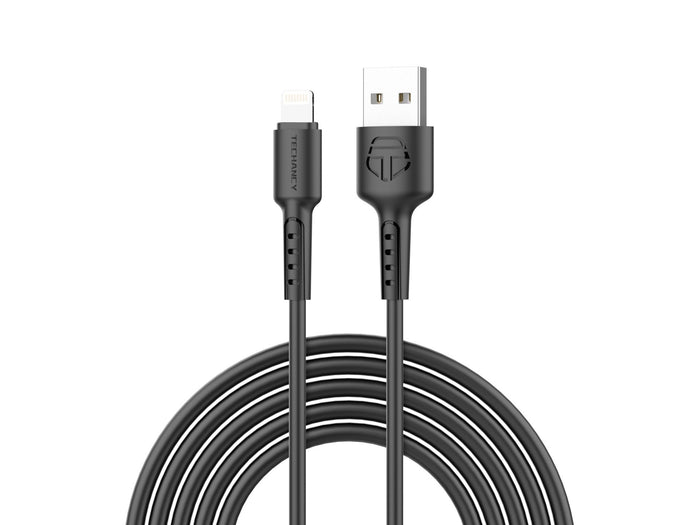 Fehér Techancy USB-A–Lightning kábel