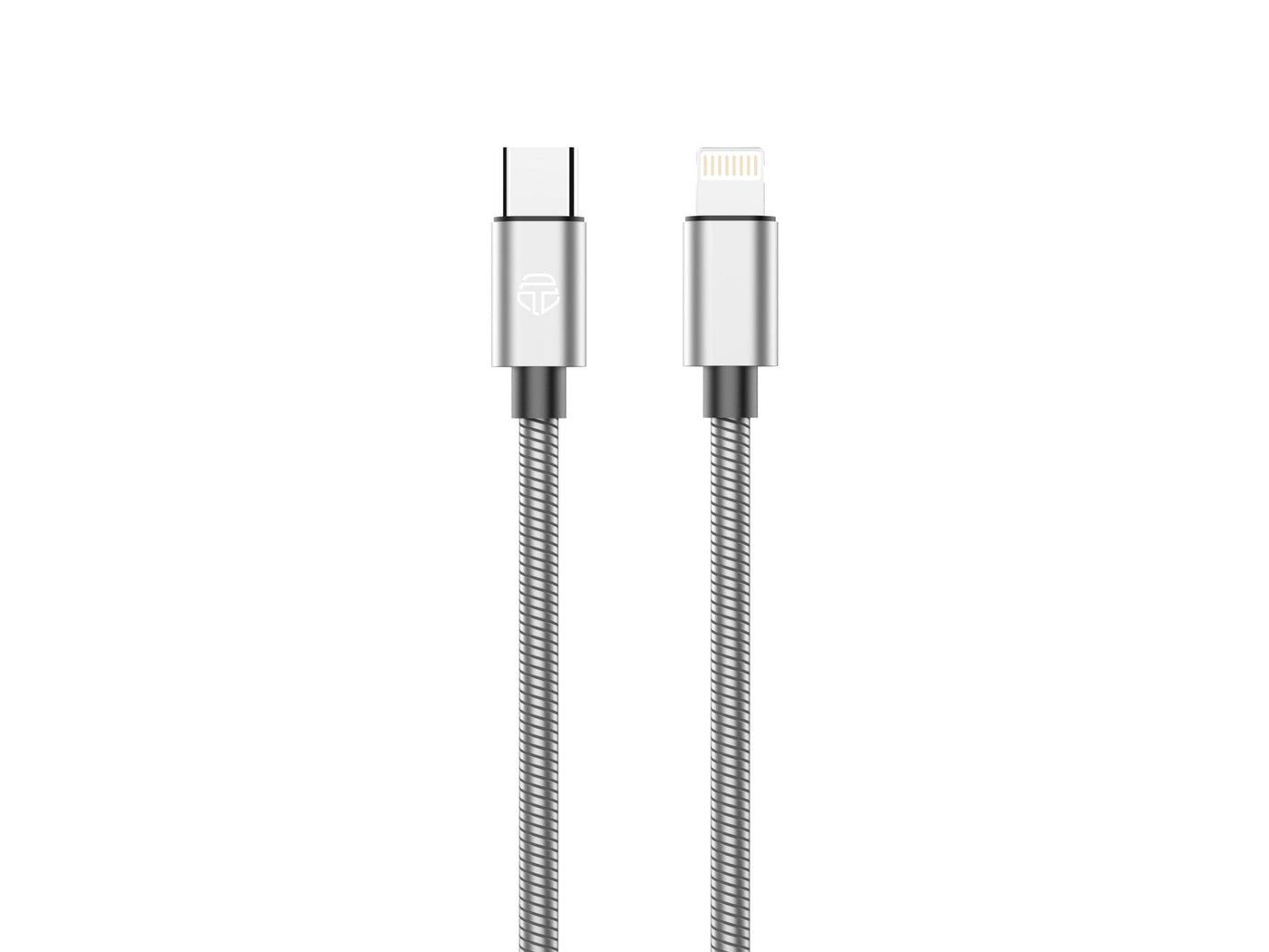 Ezüst Techancy USB-C–Lightning kábel 1 m