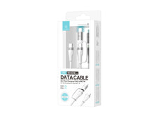 Fehér Techancy 2 az 1-ben USB-C töltőkábel