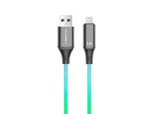 Techancy USB-C–Lightning kábel RGB világítással