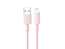 Rózsaszín Techancy USB-A–Lightning kábel