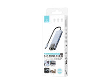 Techancy Hub USB-C 5 em 1 KT2910 com HDTV, PD, USB 3.0/2.0 e RJ45, Compativel com PC e Telemovel, Cinzento-3