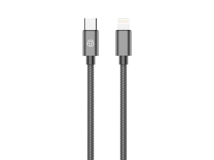 Szürke Techancy USB-C–Lightning kábel