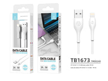 Fehér Techancy USB-A–Lightning adatkábel