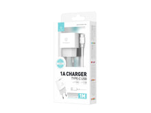 Fehér Techancy USB-A töltő USB-C kábellel