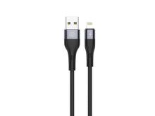 Fekete Techancy USB-A–Lightning adatkábel