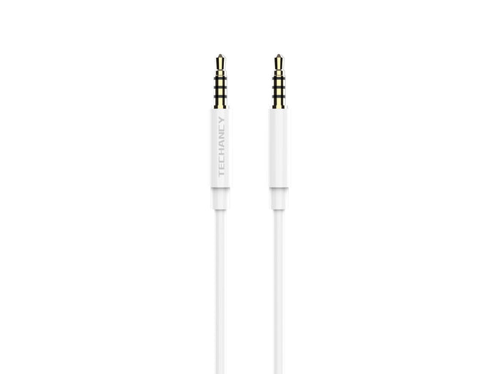 Fehér Techancy 3,5 mm-es audiokábel