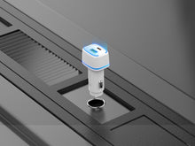 Fehér Techancy TC6416 autós töltő USB-A és USB-C porttal