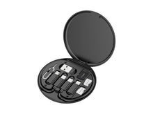 Fekete Techancy TV3757 USB-C OTG kábelkészlet adapterekkel