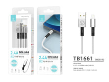 Fehér Techancy USB-A–Lightning kábel