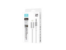 Techancy Cabo Audio Digital KQ2604 8-Pin para 3.5mm, 1M, Trancado, Compativel com Telemovel, Carro e Auscultadores, Branco-3