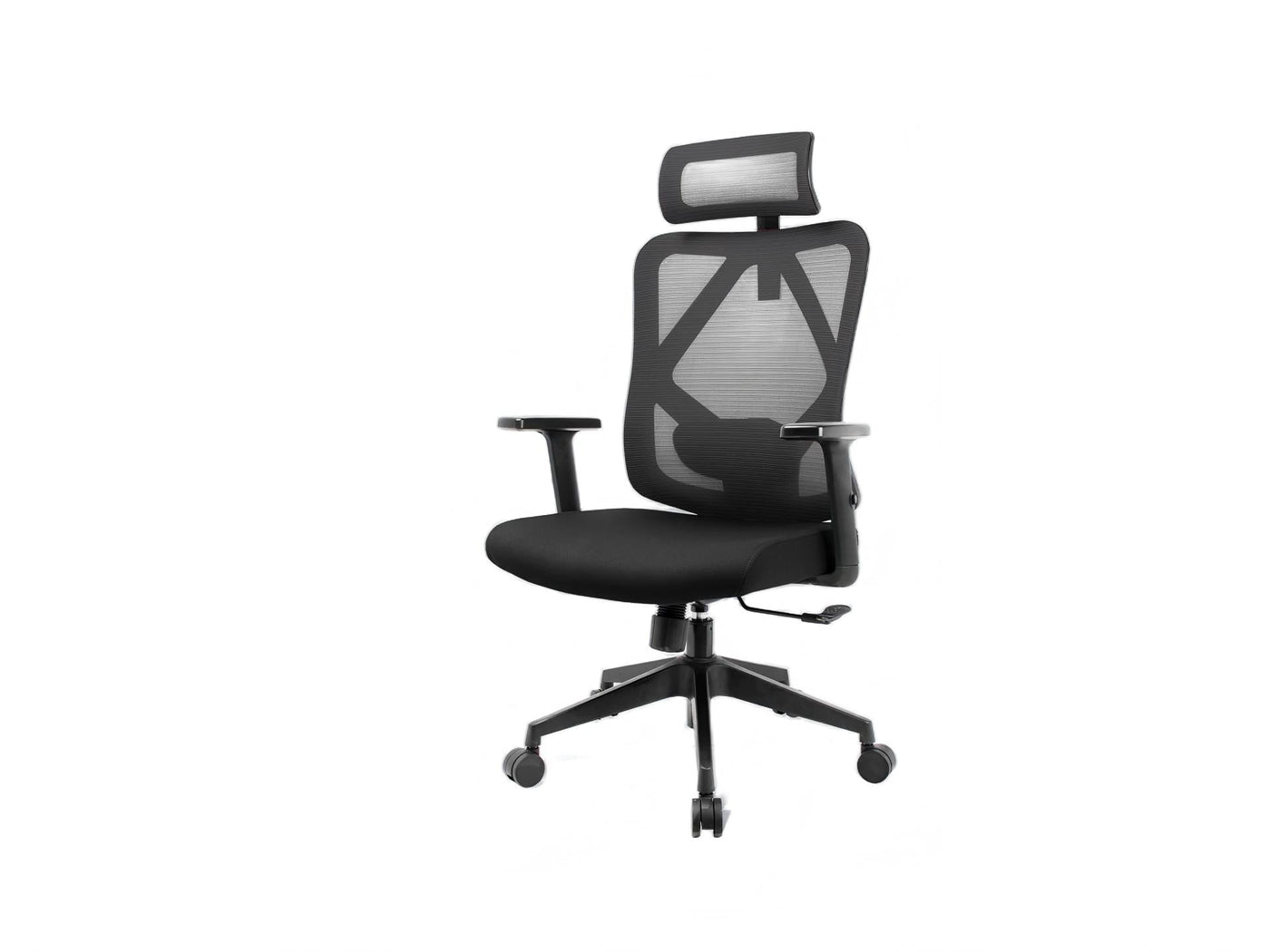 Fekete Techancy MD4901 irodai szék állítható deréktámasszal