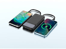 Fekete Techancy TF2782 power bank digitális kijelzővel