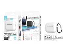 Fehér Techancy KC2114 szilikon tok AirPods 3-hoz