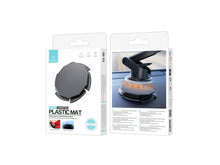Fekete Techancy tapadókorong-adapter autós telefontartóhoz