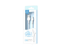 Fehér Techancy USB-A–Lightning adat- és töltőkábel