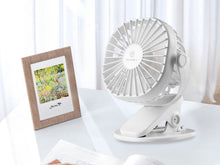 Fehér Techancy KL7305 csíptethető asztali ventilátor