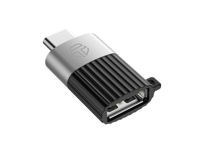Techancy KK2100 fekete-ezüst USB-C–USB-A OTG adapter