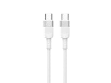 Fehér Techancy USB-C–USB-C kábel 1 m