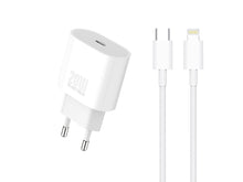 Fehér Techancy TA2824 USB-C töltő Lightning kábellel