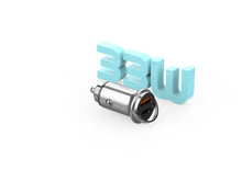 Techancy TC6425 mini autós töltő USB-A és USB-C porttal