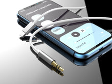 Fehér Techancy USB-C–3,5 mm audio kábel