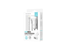 Techancy TC6401 Carregador de Carro Duplo USB 2.4A com Cabo Lightning Branco-2