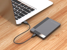 Fekete Techancy USB-A – Mini 5P adatkábel