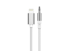 Techancy Cabo Audio Digital KQ2604 8-Pin para 3.5mm, 1M, Trancado, Compativel com Telemovel, Carro e Auscultadores, Branco-1