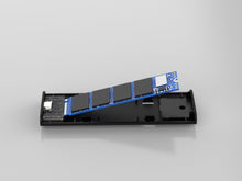 Szürke Techancy M.2 NVMe SSD ház USB-C csatlakozással
