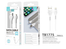 Fehér Techancy USB-A–Lightning kábel