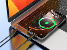 Fekete Techancy USB-C–USB-C kábel 1 m
