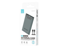 Fekete Techancy MF1300 külső ház 2,5 hüvelykes HDD és SSD meghajtóhoz