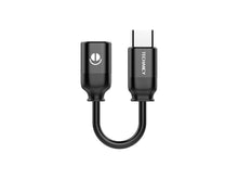Fekete Techancy USB-C–3,5 mm audio adapter