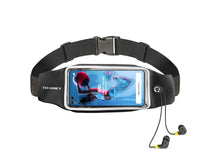 Fekete Techancy sport deréktáska állítható pánttal