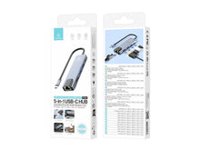 Techancy Hub USB-C 5 em 1 KT2910 com HDTV, PD, USB 3.0/2.0 e RJ45, Compativel com PC e Telemovel, Cinzento-4