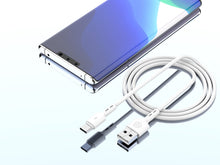Fehér Techancy USB-A–USB-C adatkábel