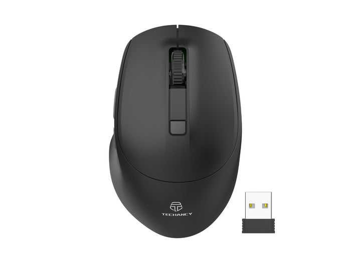 Fekete Techancy TJ6123 vezeték nélküli egér