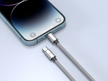 Ezüst Techancy USB-C–Lightning kábel 1 m