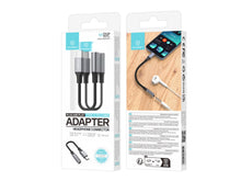 Fekete Techancy USB-C–3,5 mm audio adapter